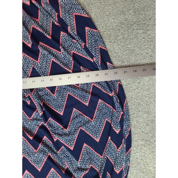 Womens Maxi Sundress XS Sleeveless Three Pink Hearts Trixxi Aztec Chevron Design - Picture 6 of 9